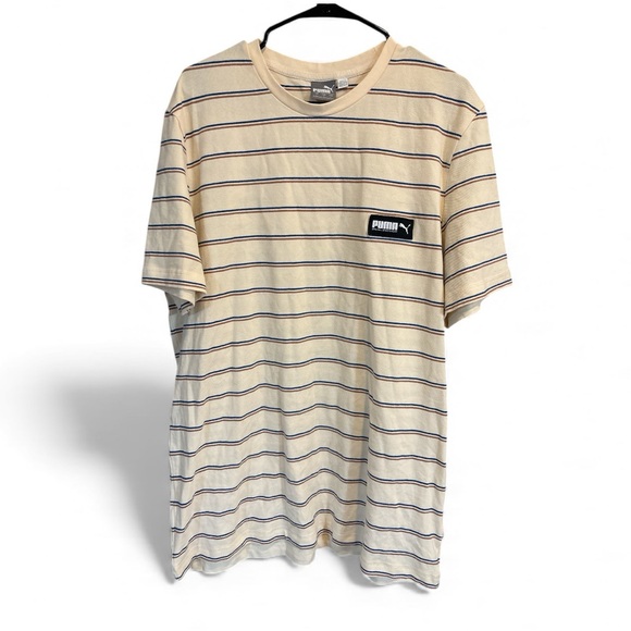 Puma Other - Puma Men's Beige Striped Tee